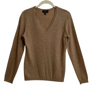 CHARTERCLUB 100% Cashmere‎ Luxury V-neck Sweater, Size SMALL